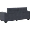 Dvivietė sofa, tamsiai pilka, 180x77x82 cm, aksomas