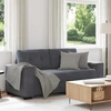 Dvivietė sofa, tamsiai pilka, 180x77x82 cm, aksomas