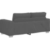 Dvivietė sofa, tamsiai pilka, 180x77x82 cm, velvetas, audinys