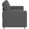 Dvivietė sofa, tamsiai pilka, 180x77x82 cm, velvetas, audinys