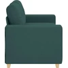 Dvivietė sofa, tamsiai žalia, 160x77x82 cm, audinys
