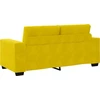 Dvivietė sofa, geltona, 180x77x82 cm, aksomas