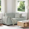 Dvivietė sofa, šviesiai pilka, 160x77x82 cm, aksomas