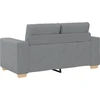 Dvivietė sofa, šviesiai pilka, 160x77x82 cm, audinys