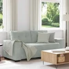 Dvivietė sofa, šviesiai pilka, 180x77x82 cm, aksomas
