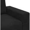Dvivietė sofa, juoda, 180x77x82 cm, aksominė