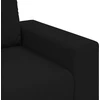 Dvivietė sofa, juoda, 180x77x82 cm, audinys