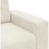 Dvivietė sofa, kreminės spalvos, 180x77x82 cm, aksominė