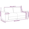 Dvivietė sofa, raudonai oranžinė, 180x77x82 cm, velvetas, audinys