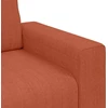 Dvivietė sofa, raudonai oranžinė, 180x77x82 cm, velvetas, audinys