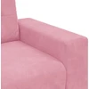 Dvivietė sofa, rožinė, 180x77x82 cm, aksomas