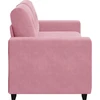 Dvivietė sofa, rožinė, 180x77x82 cm, aksomas