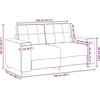Dvivietė sofa, vyno raudonumo, 160x77x82 cm, audinys