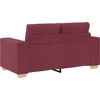 Dvivietė sofa, vyno raudonumo, 160x77x82 cm, audinys