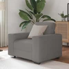 Sofa-kėdė, šviesiai pilka, 100x77x82 cm, velvetas, audinys