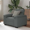 Sofa-kėdė, tamsiai pilka, 100x81x84 cm, audinys