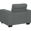Sofa-kėdė, tamsiai pilka, 100x77x82 cm, audinys