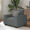 Fotelis Sofa-kėdė, tamsiai pilka, 100x77x82 cm, audinys