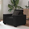 Sofa-kėdė, juoda, 100x78x84 cm, aksominis