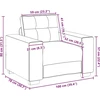 Sofa-kėdė, juoda, 100x78x80 cm, aksomas