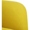 Fotelis Sofa-kėdė su porankiais, geltona, 54 cm, aksomas