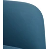 Fotelis Sofa-kėdė su porankiais, mėlyna, 54 cm, aksomas
