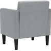 Fotelis Sofa-kėdė su porankiais, šviesiai pilka, 53 cm, audinys