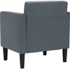 Fotelis Sofa-kėdė su porankiais, tamsiai pilka, 53 cm, aksomas