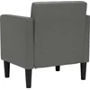 Fotelis Sofa-kėdė su porankiais, tamsiai pilka, 53 cm, audinys