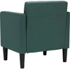 Fotelis Sofa-kėdė su porankiais, tamsiai žalia, 53 cm, audinys