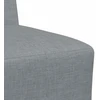 Modulinė sofa be porankių, šviesiai pilka, 55 cm, audinys