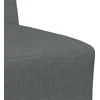 Modulinė sofa be porankių, tamsiai pilka, 55 cm, audinys