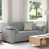 Dvivietė sofa Šviesiai pilka 180 cm audinys