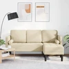 Sofa Sofos komplektas su pagalve Kreminė Poliesteris
