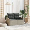 Sodo sofa su pagalve su saugykla 123 x 62 x 69 cm poliratanas