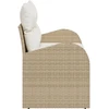 Sodo sofa su pagalve Smėlio 124 x 62 x 69cm poliratanas