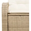 Sodo sofa su pagalve Smėlio 124 x 62 x 69cm poliratanas