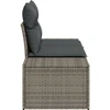 Sodo sofa su pagalve Pilka 184 x 62 x 69 cm poliratanas