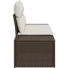 Sodo sofa su pagalve Ruda 184 x 62 x 69 cm poliratanas