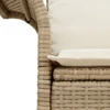 Sodo sofa su pagalve Smėlio 141 x 62 x 69cm poliratanas