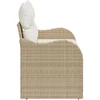 Sodo sofa su pagalve Smėlio 121 x 62 x 69cm poliratanas