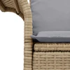 Sodo sofa su pagalve Smėlio 141 x 62 x 69cm poliratanas