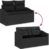 Sodo sofa su pagalve su saugykla 123 x 62 x 69 cm poliratanas