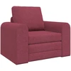 Sofa lova Vyno raudona 98 x 71 x 83 cm audinys