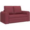 Sofa lova Vyno raudona 148 x 71 x 83 cm audinys