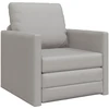 Sofa Grindų Sofos Lovos 2-in-1 Debesų Pilka 74x77x81 cm Audinys