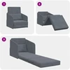 Sofa lova Tamsiai pilka 65 x 80 x 83 cm Aksomas
