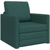 Grindų Sofa Lovos 2 viename Tamsiai Žalia 74x77x81 cm Audinys