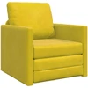 Sofa lova Tamsiai geltona 74 x 77 x 81 cm Aksomas