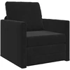 Sofa lova Juoda 74 x 77 x 81 cm Aksomas